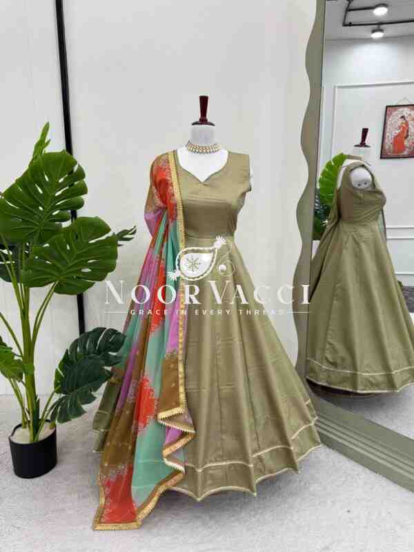 Jalpari Silk Plazo Set with Printed Dupatta and Lace Border - Image 6
