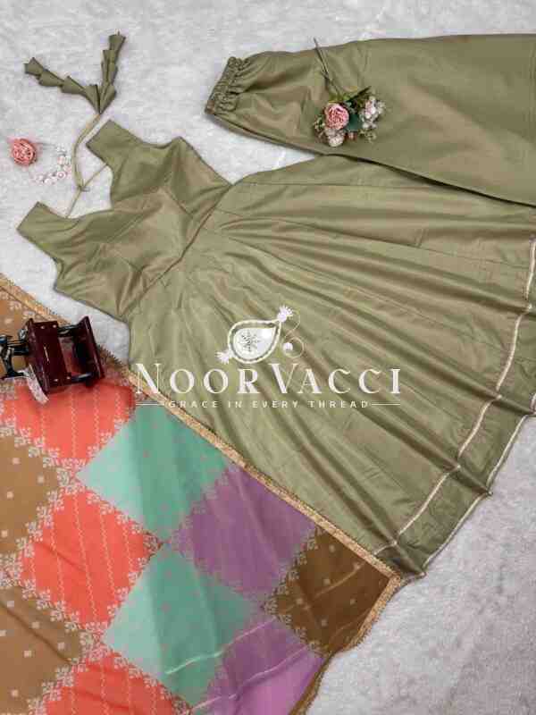 Jalpari Silk Plazo Set with Printed Dupatta and Lace Border - Image 9