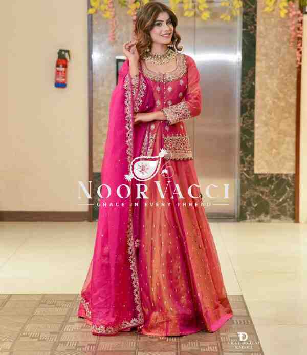 Simmer Silk Embroidered Top with Lehenga and Dupatta – Party Wear Set - Image 2