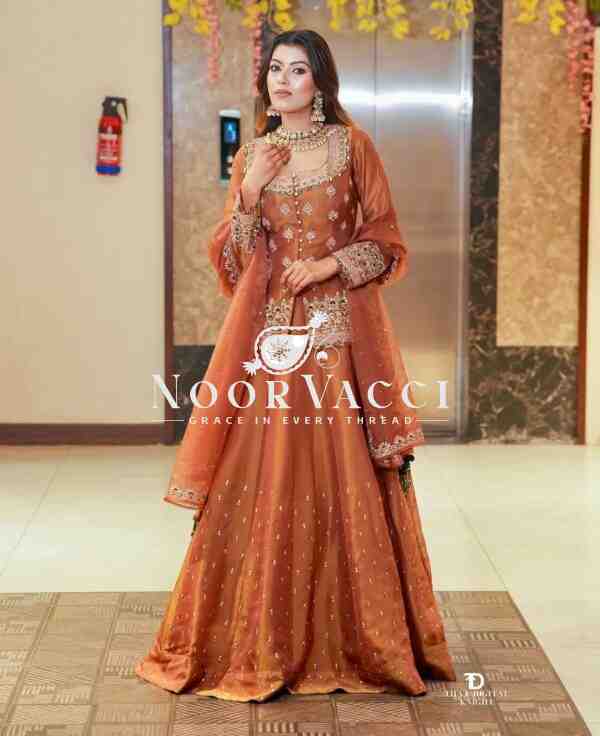 Simmer Silk Embroidered Top with Lehenga and Dupatta – Party Wear Set - Image 2