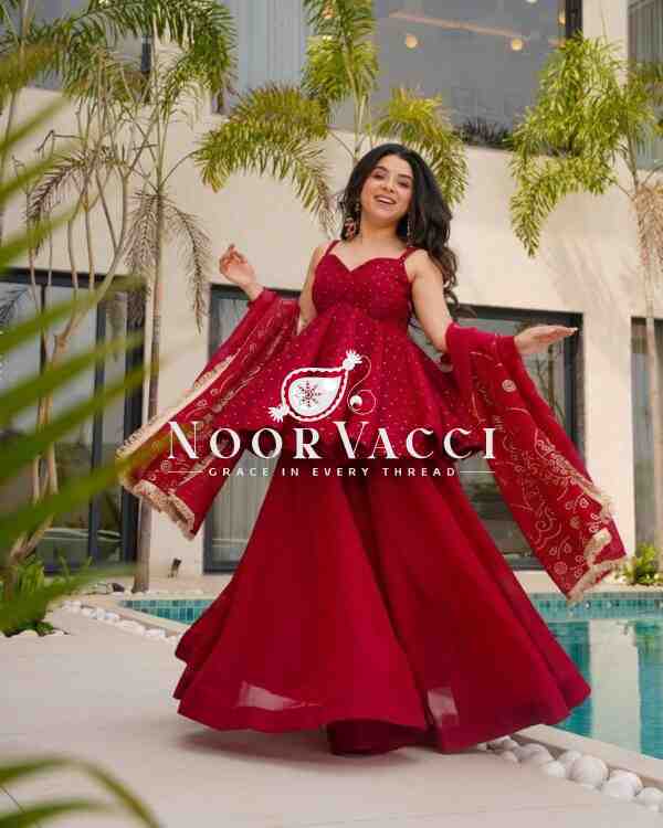 Tabby Organza Mukesh Work Plazo Set with Dupatta - Image 6
