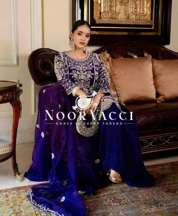 Fox Georgette Sequin Embroidered Top with Pallazo and Dupatta Set – Premium Partywear - Image 2