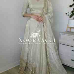 Elegant Embroidered Crepe Silk Wedding Lehenga Choli Set with Diamond Work