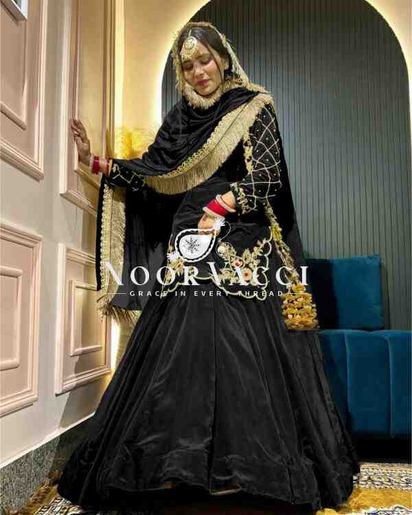 Natural Crep Silk Top Lehenga Set with Embroidery & Dupatta - Image 2