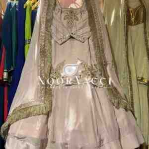Natural Crep Silk Top Lehenga Set with Embroidery & Dupatta