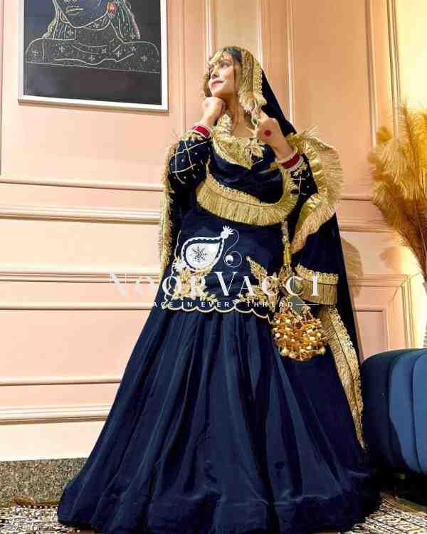 Natural Crep Silk Top Lehenga Set with Embroidery & Dupatta