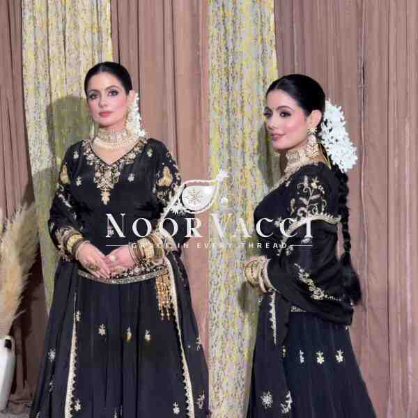 Elegant Crepe Silk Lehenga Set with Embroidered Top & Fancy Dupatta - Image 4