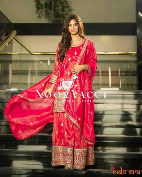 Simar Silk Sequin Embroidered Top with Palazzo & Dupatta – Partywear Set