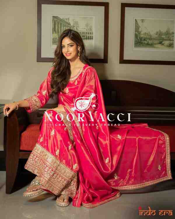 Simar Silk Sequin Embroidered Top with Palazzo & Dupatta – Partywear Set - Image 3