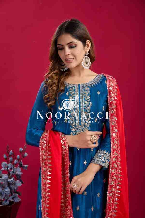 Chinnon Silk Embroidered Festival Wear Suit Set – Fully Stitched - Image 5