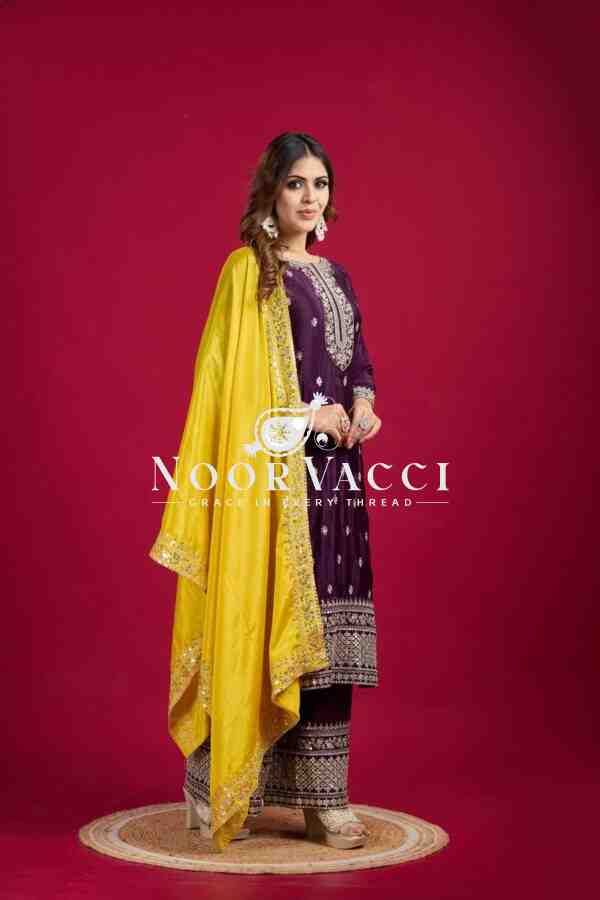 Chinnon Silk Embroidered Festival Wear Suit Set – Fully Stitched - Image 2
