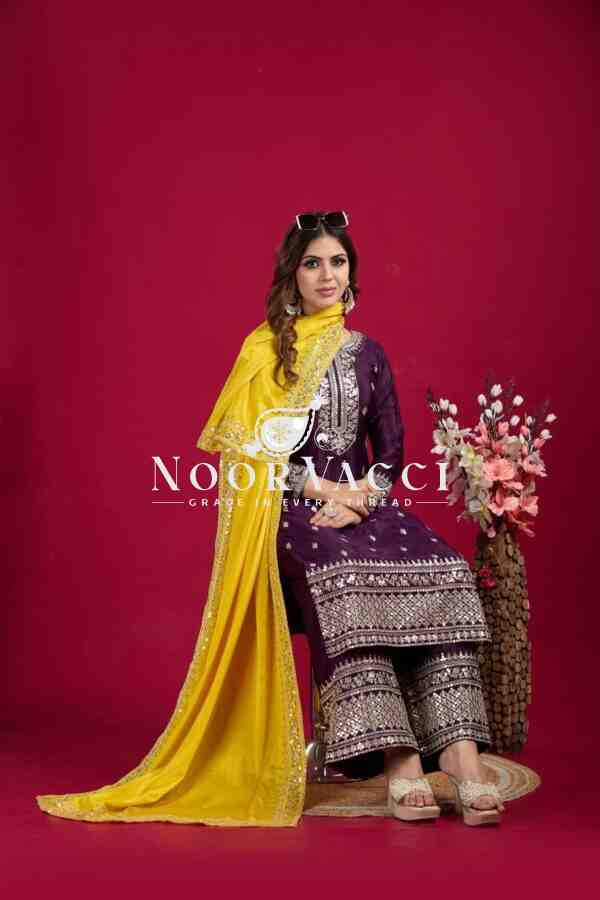 Chinnon Silk Embroidered Festival Wear Suit Set – Fully Stitched - Image 5