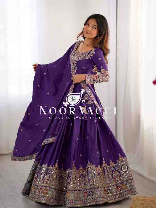 Natural Crepe Silk Semi-Stitched Lehengha with Choli and Dupatta - Image 7