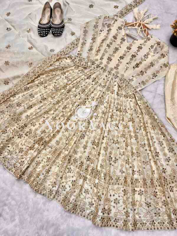 Premium Alia Cut Chinon Silk Anarkali Suit with Dupatta - Image 7