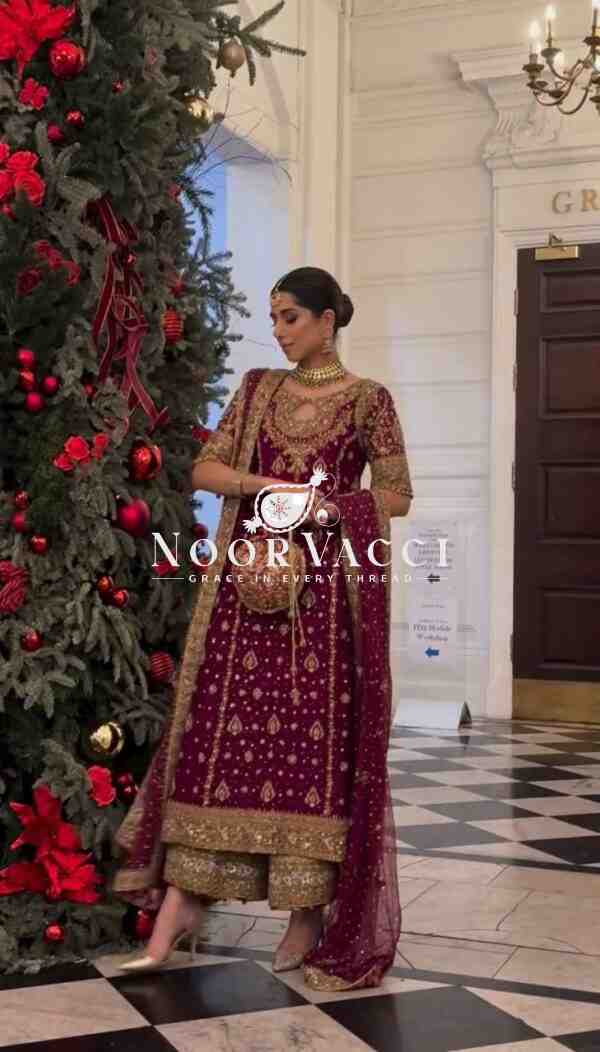 Heavy Faux Georgette Embroidered Party Wear Set – Fully Stitched - Image 4