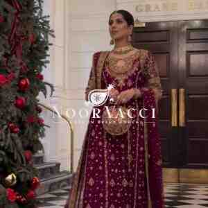 Heavy Faux Georgette Embroidered Party Wear Set – Fully Stitched