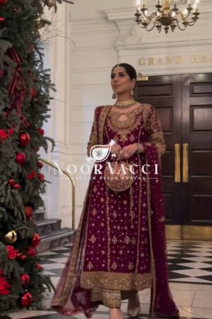 Buy Heavy Faux Georgette Embroidered Party Wear Set – Fully Stitched