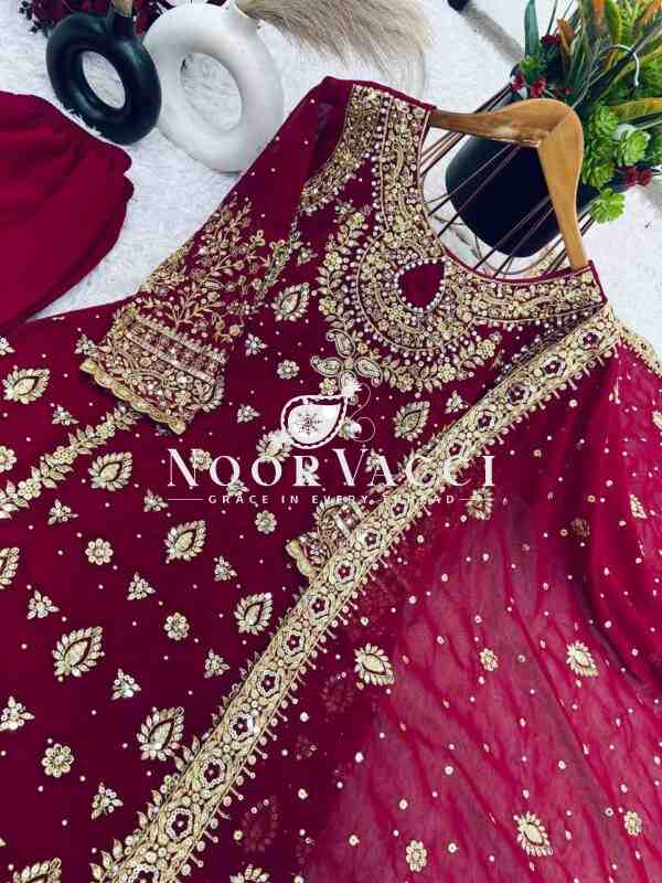 Heavy Faux Georgette Embroidered Party Wear Set – Fully Stitched - Image 6