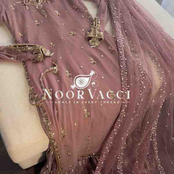 Fox Georgette Embroidered Top Pallazo & Dupatta Set – Designer Partywear - Image 10
