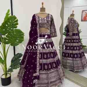 Premium Faux Georgette Lehenga with 9mm Sequin Work