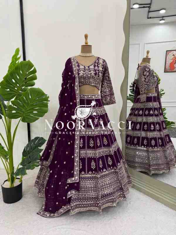 Premium Faux Georgette Lehenga with 9mm Sequin Work