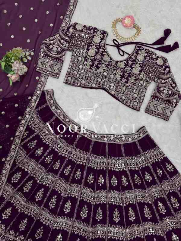 Premium Faux Georgette Lehenga with 9mm Sequin Work - Image 7
