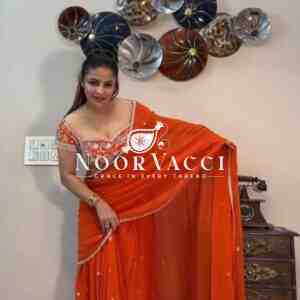 Lehenga Saree with Ruffle Style and Sequins Embroidery