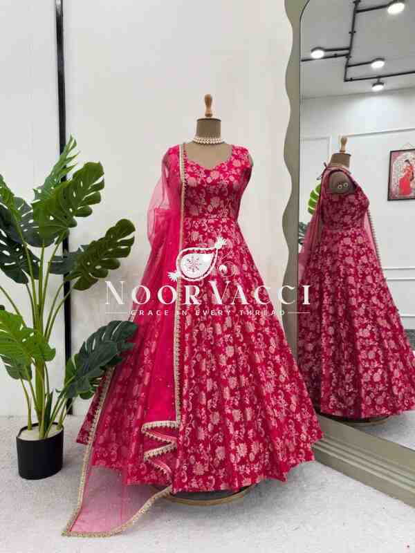 Lehenga Saree with Ruffle Style and Sequins Embroidery - Image 7