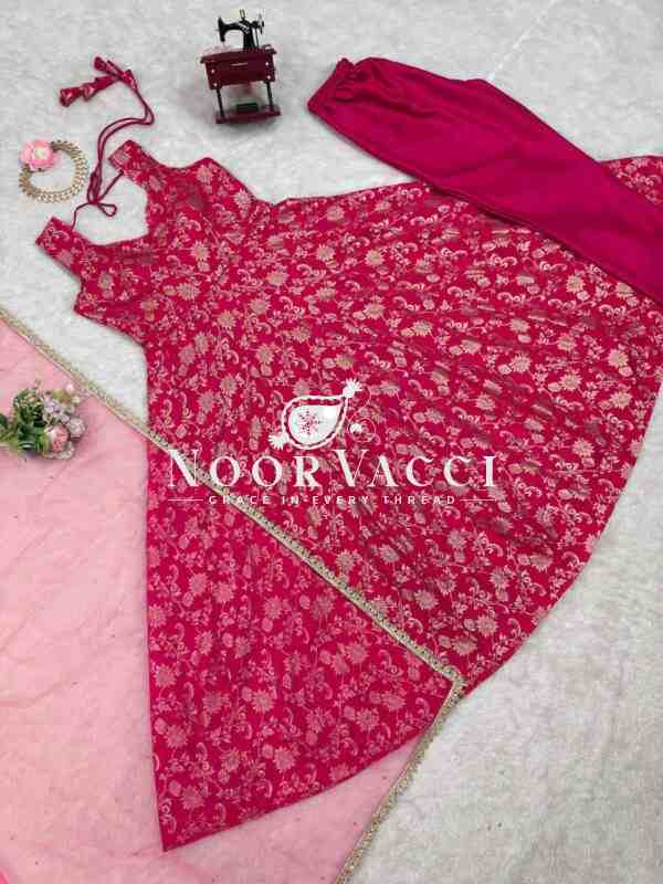 Lehenga Saree with Ruffle Style and Sequins Embroidery - Image 9