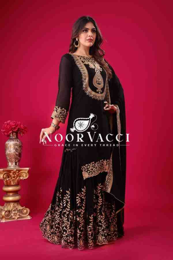 Blooming Faux Georgette Embroidered Plazzo Set - Image 6