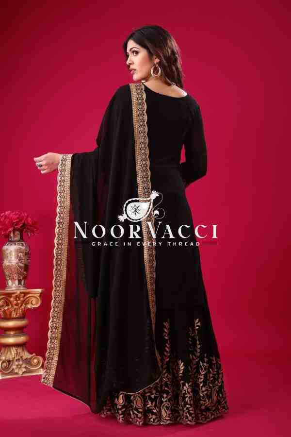 Blooming Faux Georgette Embroidered Plazzo Set - Image 7
