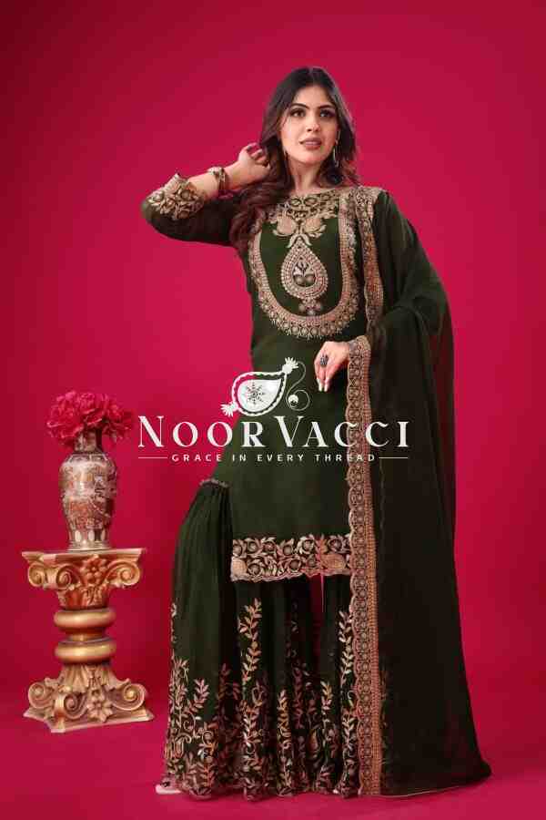 Blooming Faux Georgette Embroidered Plazzo Set - Image 6