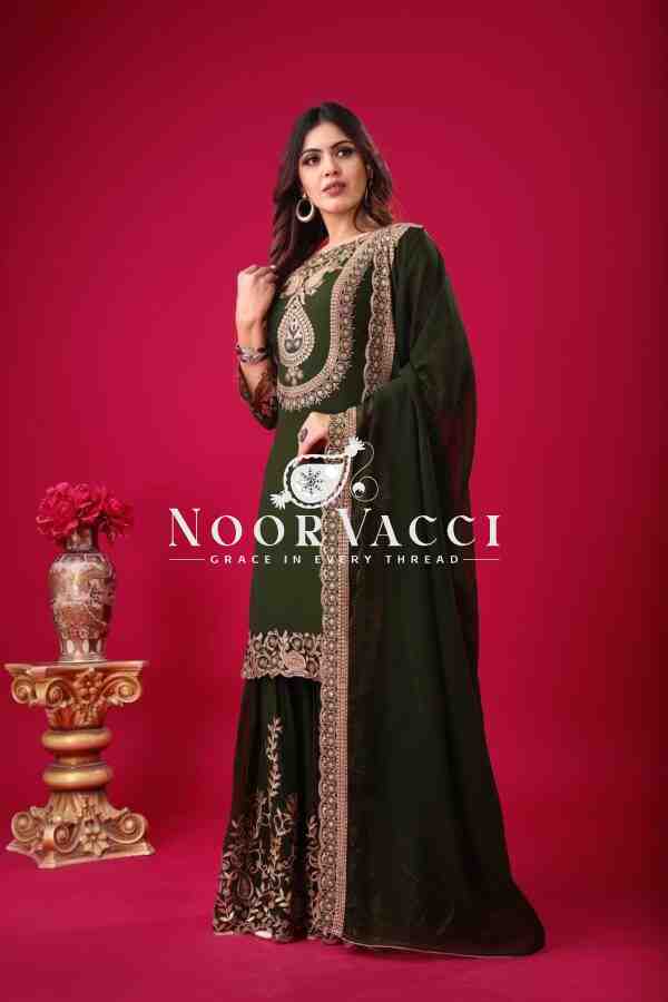 Blooming Faux Georgette Embroidered Plazzo Set - Image 7