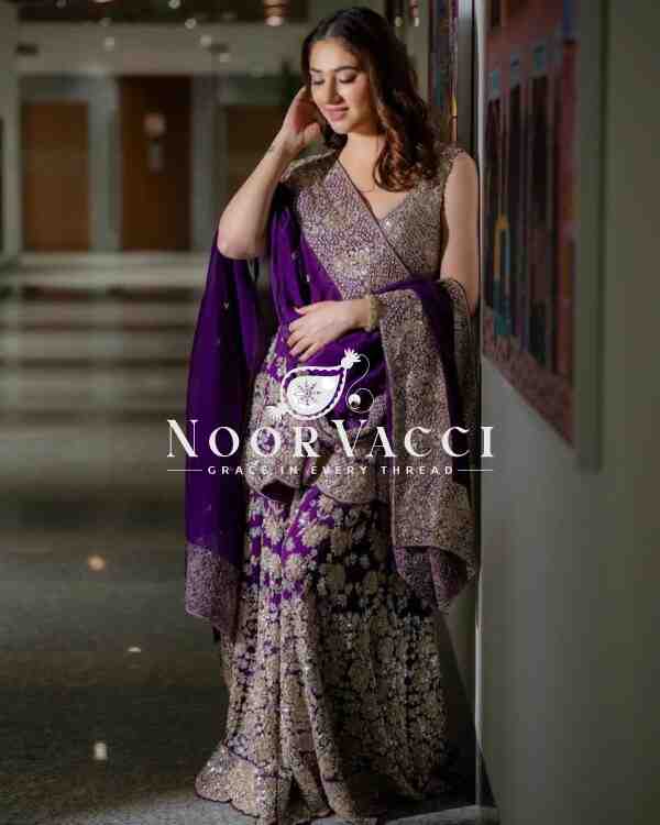 Eid Special Foux Georgette Sharara Set with Sequin Dupatta