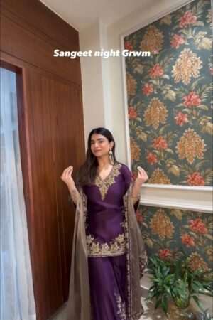 Buy Pure Chinnon Embroidered Plazzo Set