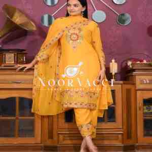 Elegant Fox Georgette Suit with Sequin Embroidery – Premium Designer Look