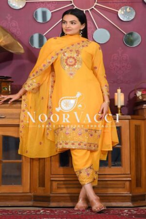 Buy Elegant Fox Georgette Suit with Sequin Embroidery – Premium Designer Look