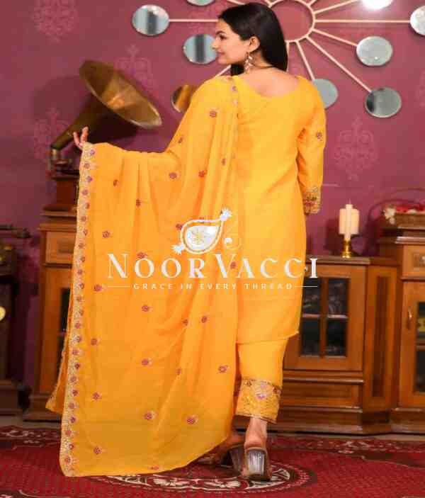 Elegant Fox Georgette Suit with Sequin Embroidery – Premium Designer Look - Image 6