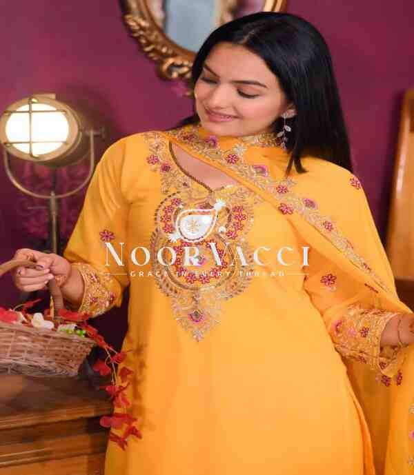 Elegant Fox Georgette Suit with Sequin Embroidery – Premium Designer Look - Image 8