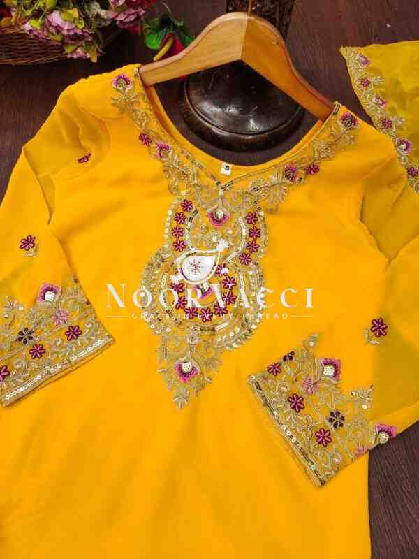 Elegant Fox Georgette Suit with Sequin Embroidery – Premium Designer Look - Image 2