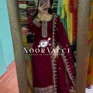 Chinnon Silk Embroidered Festival Wear Set
