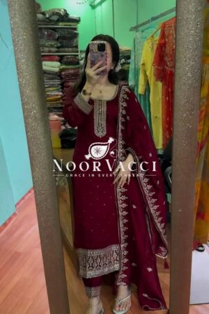 Buy Chinnon Silk Embroidered Festival Wear Set