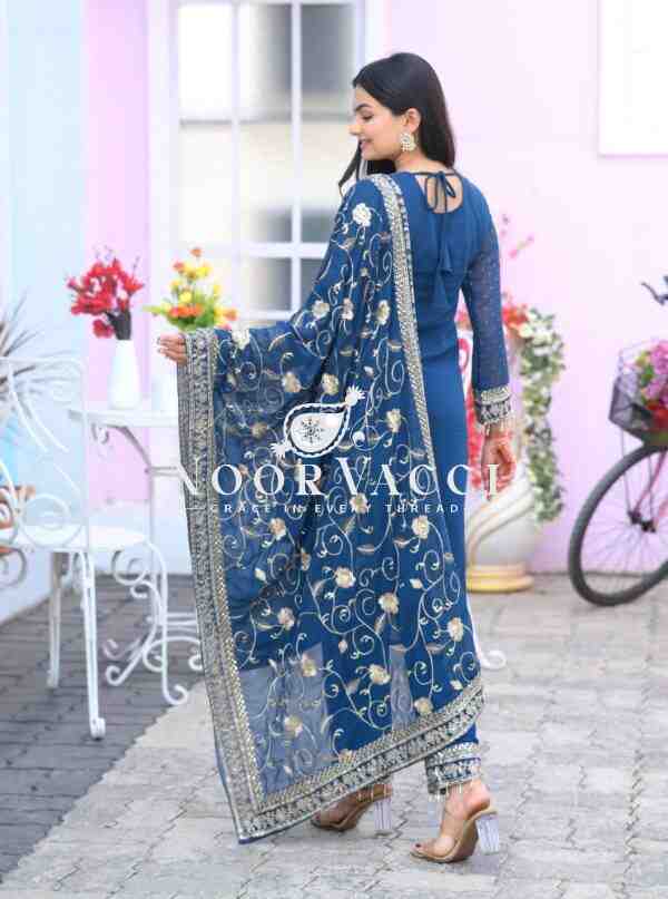 Elegant Fox Georgette Suit with Sequence & Stone Embroidery – Premium Designer Wear - Image 3
