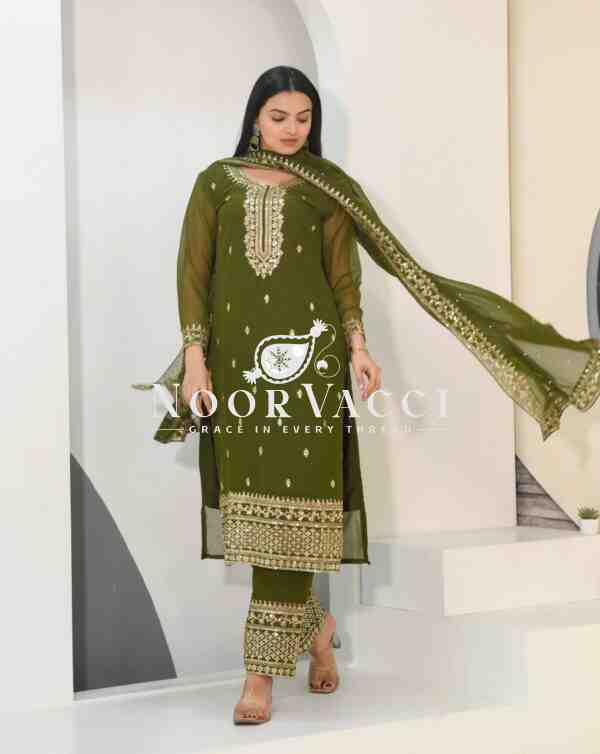 Graceful Fox Georgette Suit with Sequence Embroidery – Elegant Partywear Set - Image 3