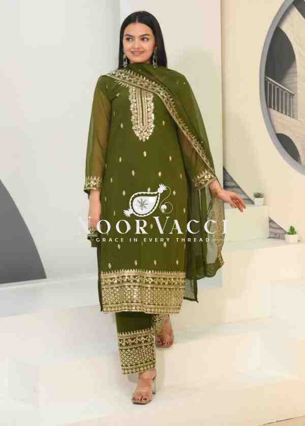 Graceful Fox Georgette Suit with Sequence Embroidery – Elegant Partywear Set