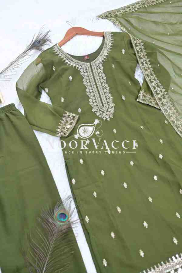 Graceful Fox Georgette Suit with Sequence Embroidery – Elegant Partywear Set - Image 7
