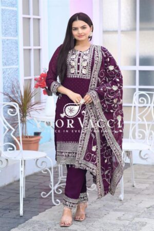 Luxe Fox Georgette Suit