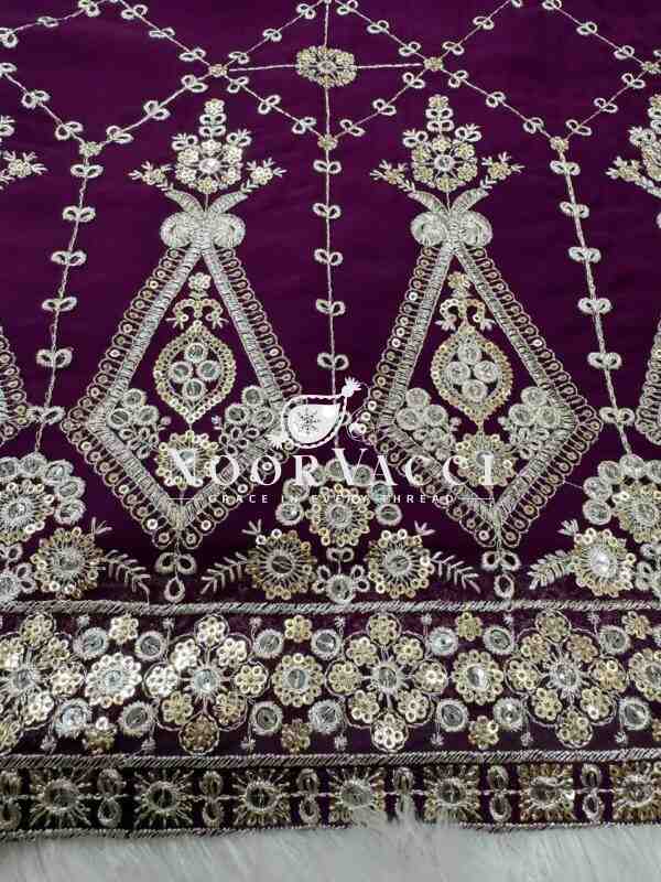 Faux Georgette Plazo Set with Full Sequin Work - Image 9