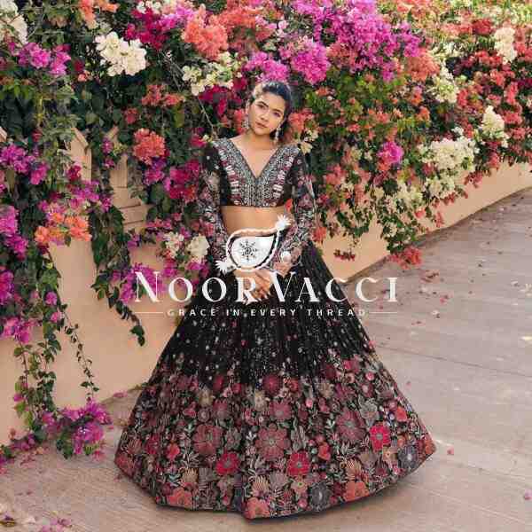 Boutique Designer Georgette Lehenga Set with Sequence & Thread Work - Image 2