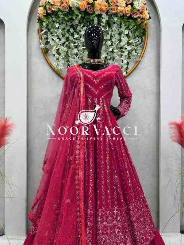 Elegant Faux Georgette Top Lehenga Set with Soft Net Dupatta - Image 3